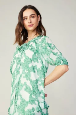 Online Abstract Motif Mini Dress Women Mini Dresses