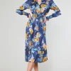 Hot Aida Floral Midi Dress Women Midi Dresses