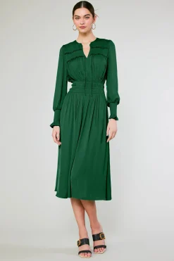 Sale Aida Smocked Midi Dress Women Midi Dresses
