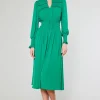 Hot Aida Smocked Midi Dress Women Midi Dresses