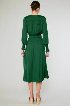 Sale Aida Smocked Midi Dress Women Midi Dresses