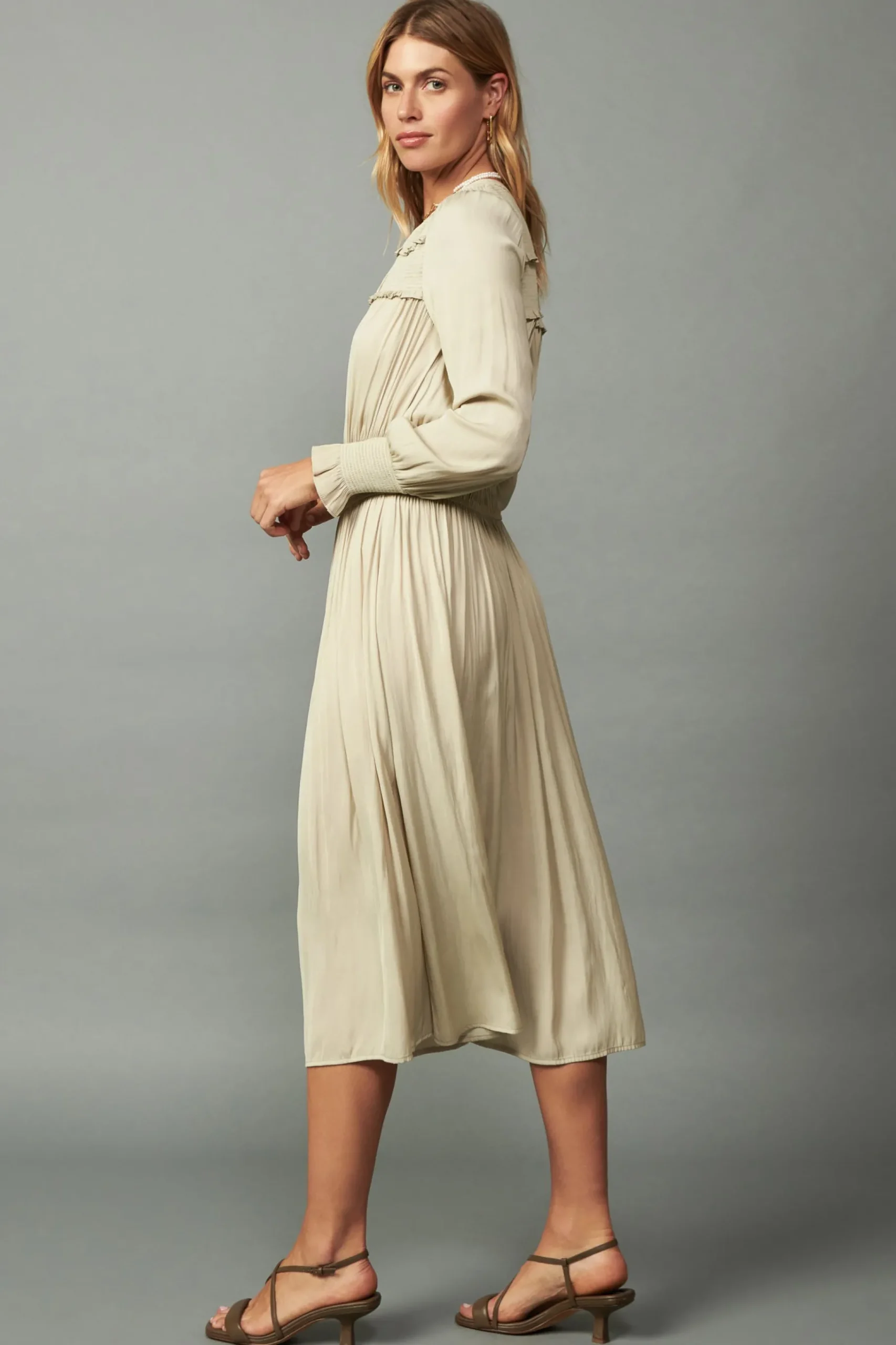 Discount Aida Smocked Midi Dress Women Midi Dresses