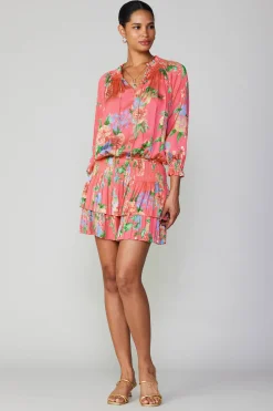 Hot Aurelie Floral Mini Dress Women Mini Dresses