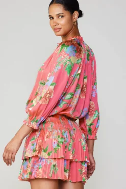 Hot Aurelie Floral Mini Dress Women Mini Dresses