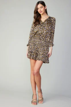 Outlet Aurelie Floral Print Mini Dress Women Mini Dresses