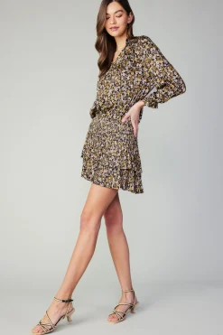 Outlet Aurelie Floral Print Mini Dress Women Mini Dresses
