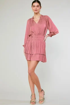 Outlet Aurelie Pleated Mini Dress Women Mini Dresses