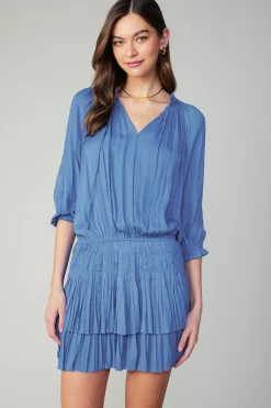 Outlet Aurelie Pleated Mini Dress Women Mini Dresses