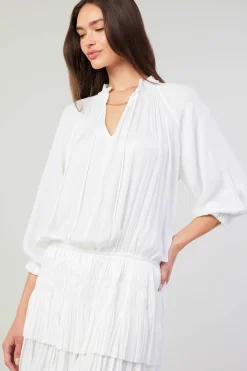 Hot Aurelie Pleated Mini Dress Women Mini Dresses
