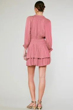 Outlet Aurelie Pleated Mini Dress Women Mini Dresses