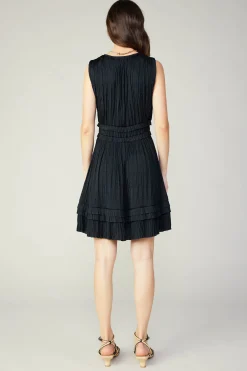 Outlet Aurora Crinkle Pleated Mini Dress Women Mini Dresses