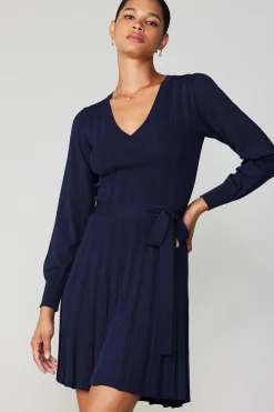 Online Belted Knit Mini Dress Women Knitwear | Mini Dresses