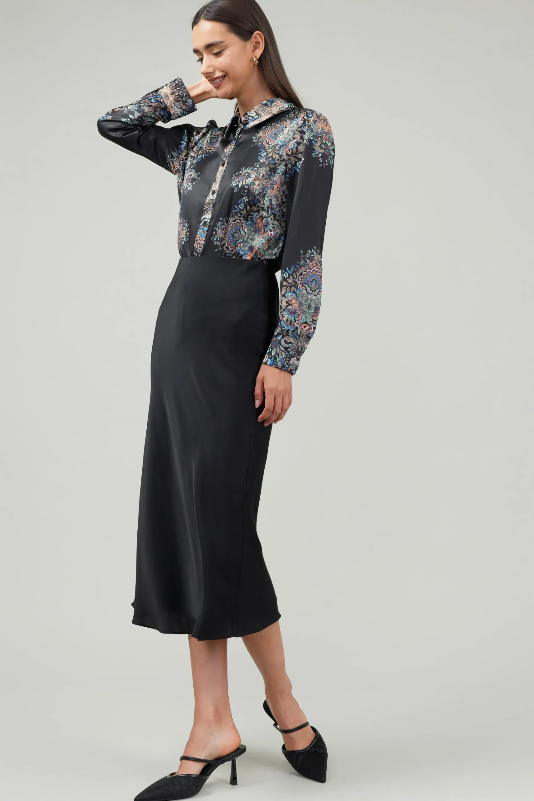 Best Bias Midi Skirt Women Skirts