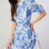 Best Botanical Jacquard Midi Dress Women Midi Dresses