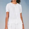 New Brooklyn Crinkle Top Women Short Sleeve Tops