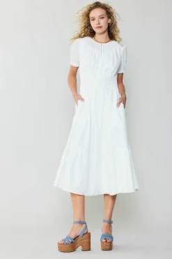 Outlet Brooklyn Poplin Midi Dress Women Midi Dresses
