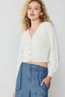 Outlet Button Cardigan Women Cardigans | Long Sleeve Tops