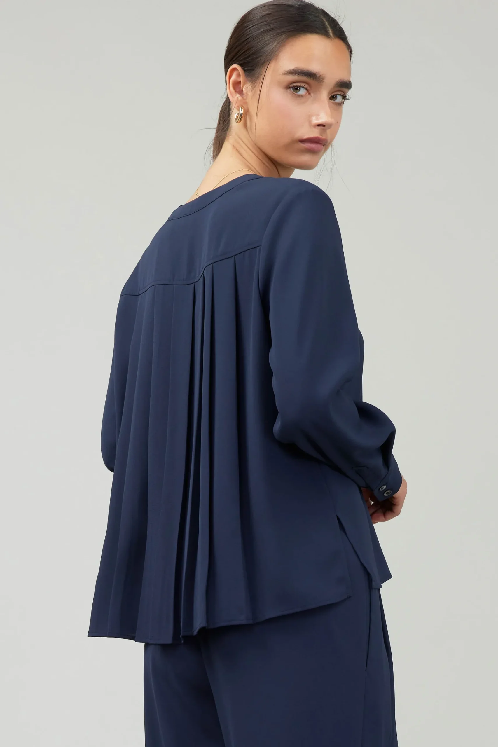 Online Buttondown Blouse Women Long Sleeve Tops