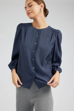 Sale Buttoned Blouse Women Long Sleeve Tops