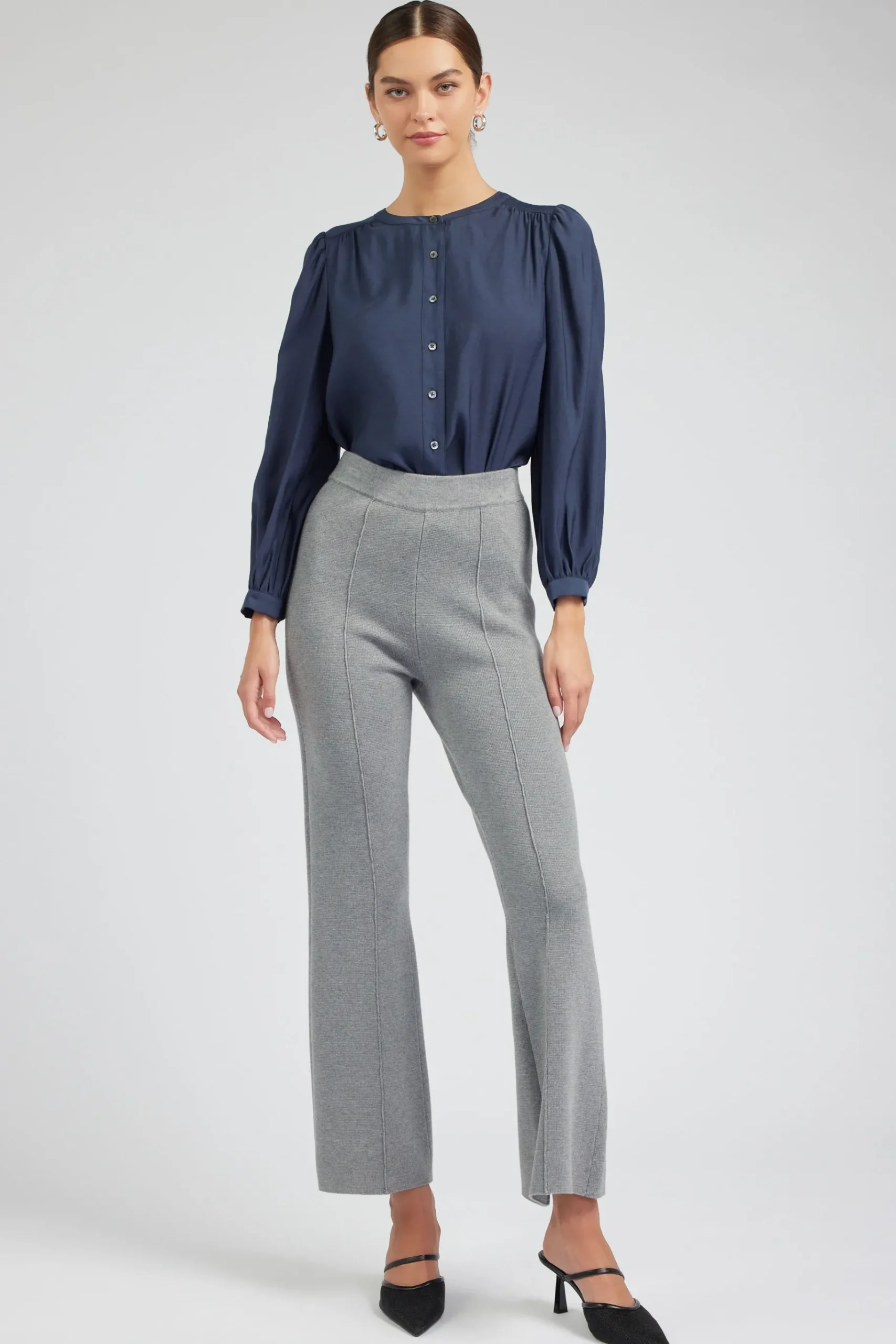 Sale Buttoned Blouse Women Long Sleeve Tops