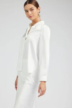 New Buttonup Collared Shirt Women Long Sleeve Tops