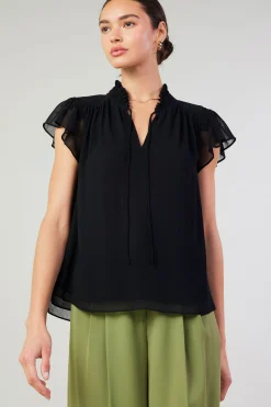 Online Cap Sleeve Blouse Women Short Sleeve Tops