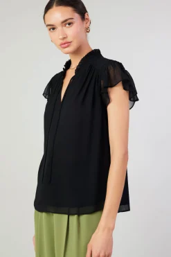 Online Cap Sleeve Blouse Women Short Sleeve Tops