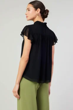 Online Cap Sleeve Blouse Women Short Sleeve Tops