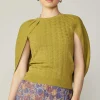 Outlet Cape Layered Sweater Top Women Sweaters