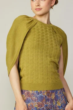 Outlet Cape Layered Sweater Top Women Sweaters