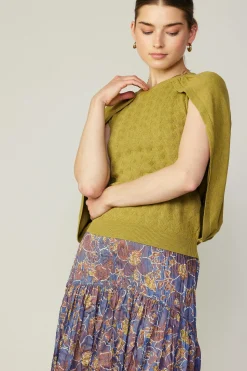 Outlet Cape Layered Sweater Top Women Sweaters