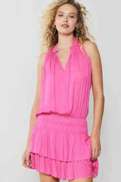 Discount Cara Pleated Mini Dress Women Mini Dresses