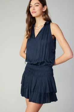 Outlet Cara Sleeveless Pleated Mini Dress Women Mini Dresses