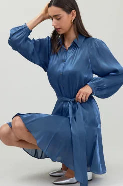 Fashion Carmel Lustrous Mini Dress Women Mini Dresses