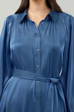 Fashion Carmel Lustrous Mini Dress Women Mini Dresses