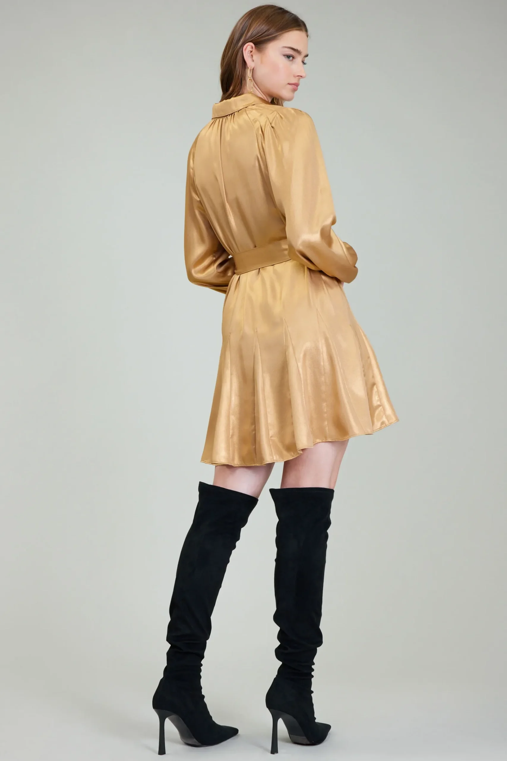 Sale Carmel Metallic Mini Dress Women Mini Dresses
