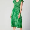 Discount Carolina Pleated Skirt Midi Dress Women Midi Dresses