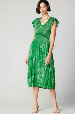 Discount Carolina Pleated Skirt Midi Dress Women Midi Dresses