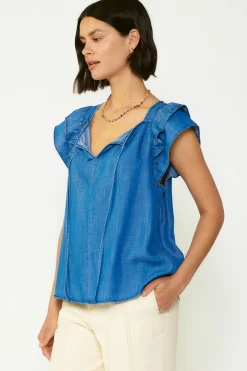 Discount Back Cutout Top Women Sleeveless Tops | Short Sleeve Tops