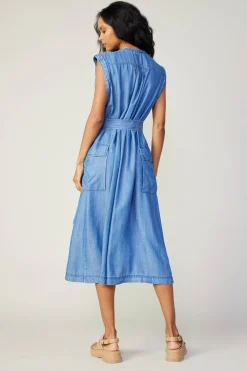 Best Buttondown Shirt Dress Women Midi Dresses