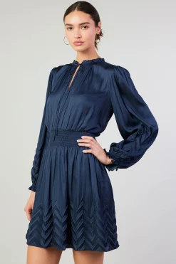 Hot Chevron Pleat Mini Dress Women Mini Dresses