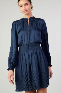 Hot Chevron Pleat Mini Dress Women Mini Dresses
