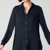 Online Collared Buttondown Shirt Women Long Sleeve Tops