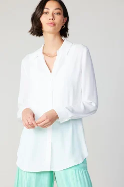 Hot Collared Buttondown Shirt Women Long Sleeve Tops