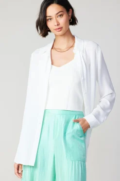 Hot Collared Buttondown Shirt Women Long Sleeve Tops