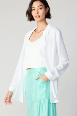 Hot Collared Buttondown Shirt Women Long Sleeve Tops