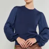 Discount Contrast Sleeve Knit Top Women Knitwear | Sweaters