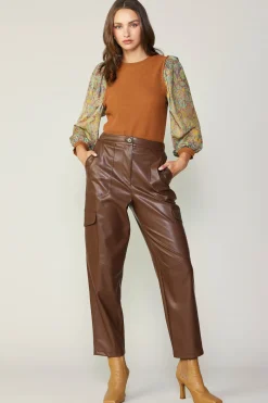 Discount Contrast Sleeve Sweater Top Women Sweaters