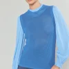 Fashion Contrast Sleeve Sweater Top Women Knitwear | Long Sleeve Tops
