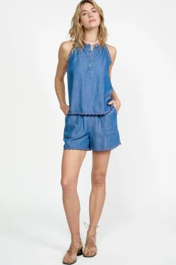 Online Contrast Trim Tank Women Sleeveless Tops